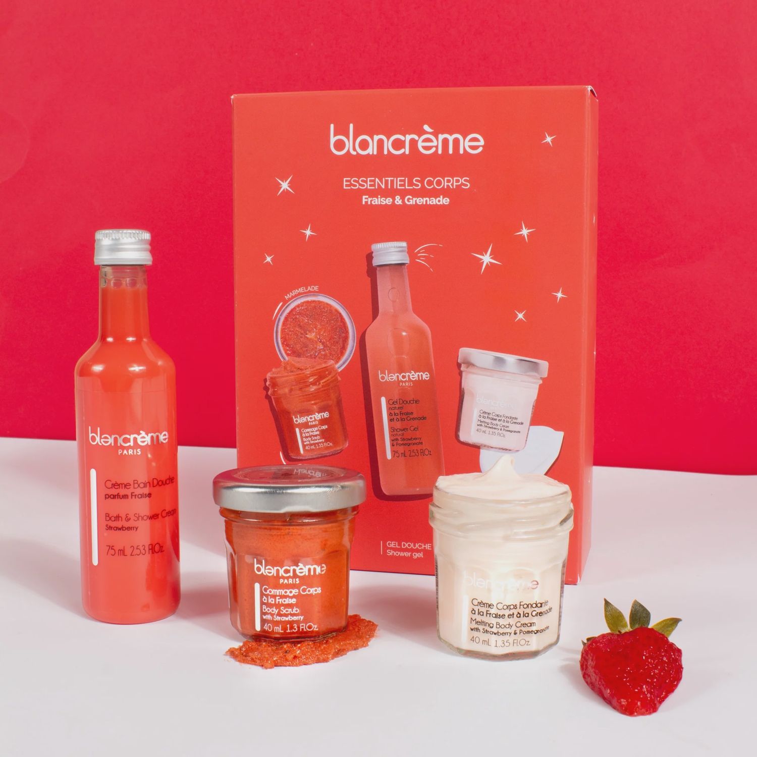 Coffret Trio essentiel - Fraise &amp; grenade