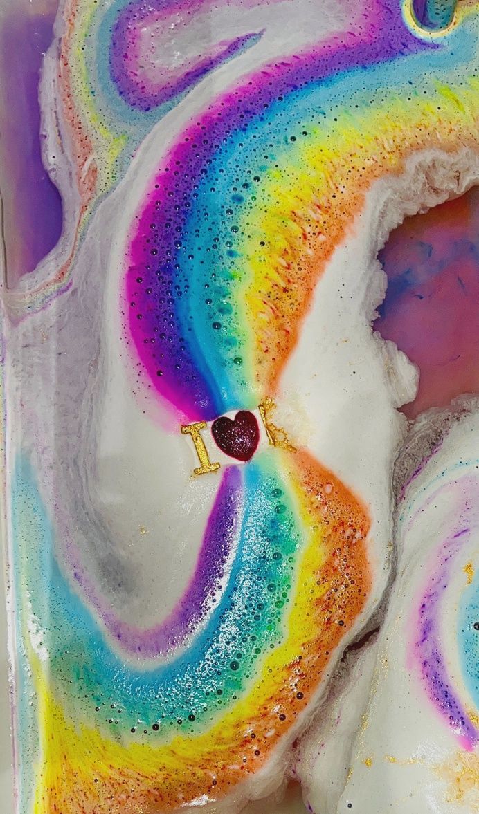 Bombe de bain - Rainbow I Love You