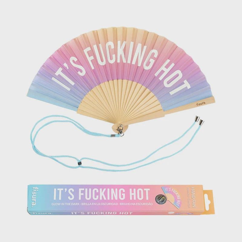 Eventail - It&#39;s Fucking Hot » dégradé qui brille dans le noir