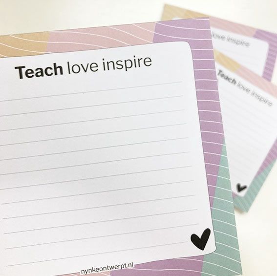 Bloc-notes | Remarques | Teach Love Inspire
