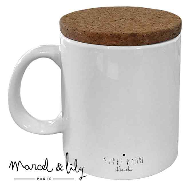 Mug - Maître avec son couvercle en liège