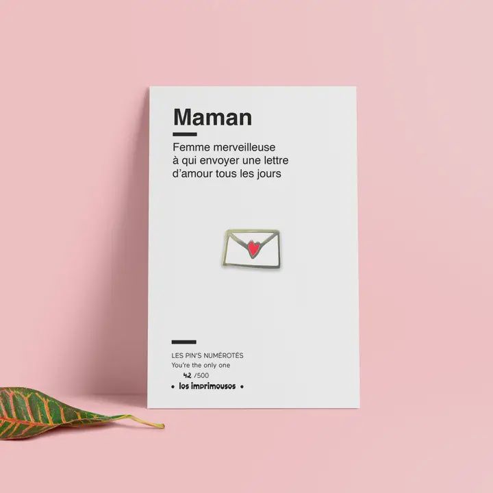 Pin&#39;s Maman - Un petit mot pour toi maman