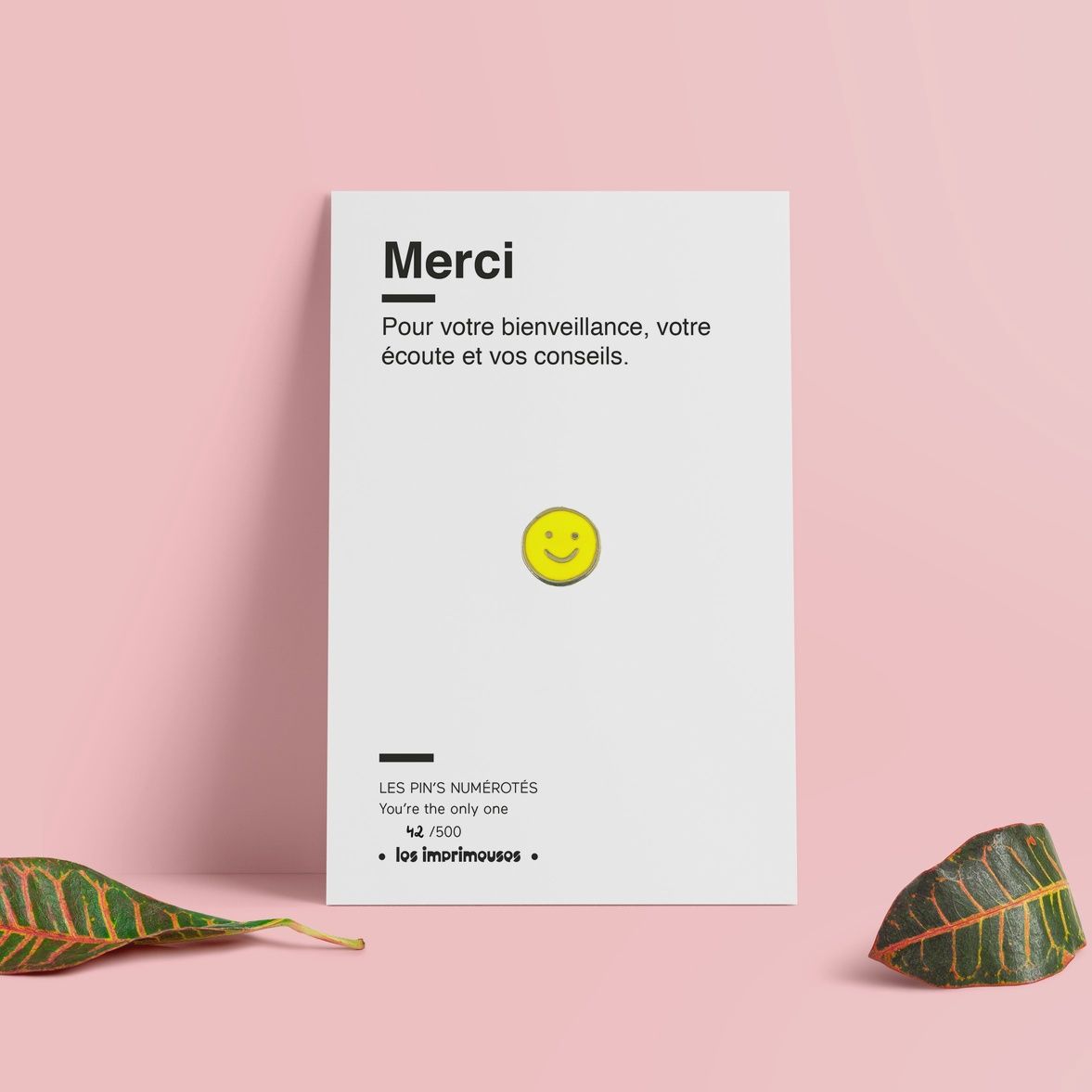 Pin&#39;s Merci - Smiley - Spécial fin d&#39;année scolaire