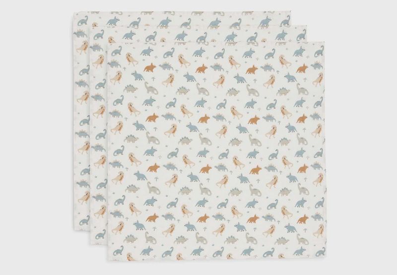 Lange Gaze de Coton Small 70x70cm - Roarsome - 3 Unités