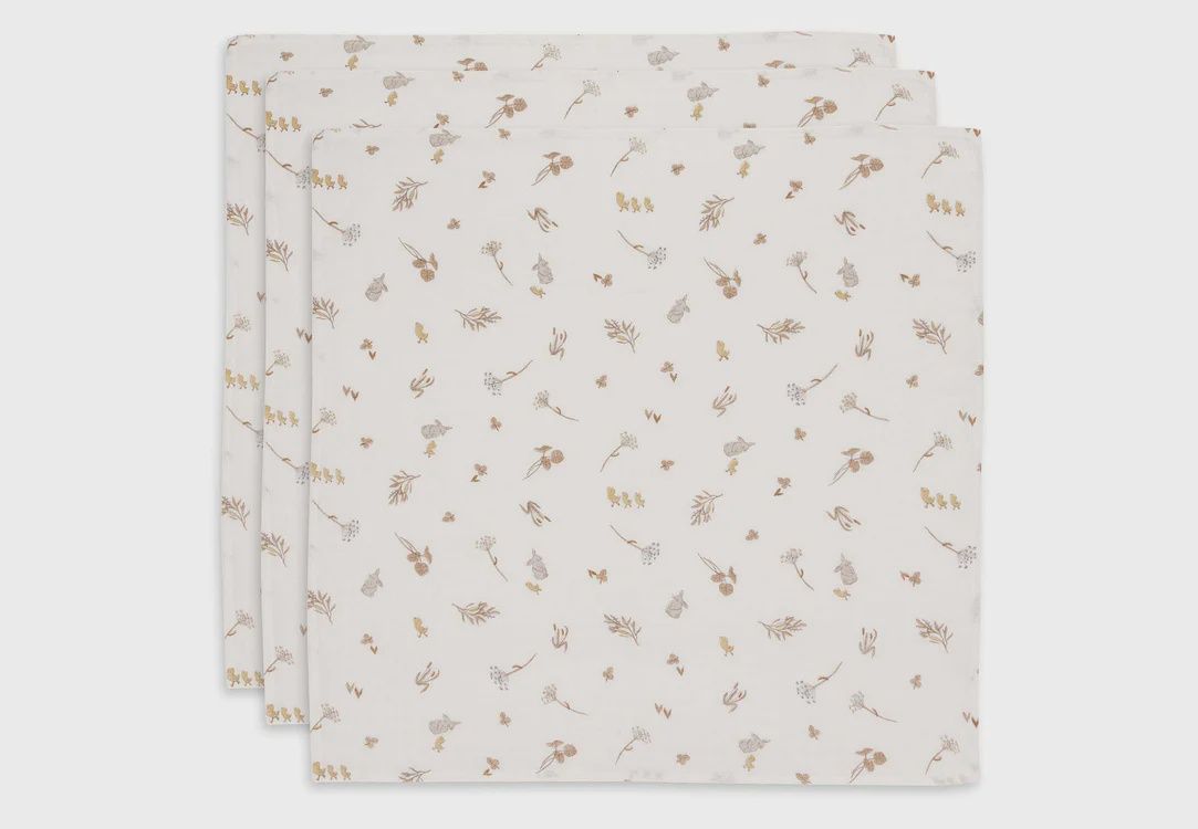 Lange Gaze de Coton Small 70x70cm - Riverside - 3 Unités