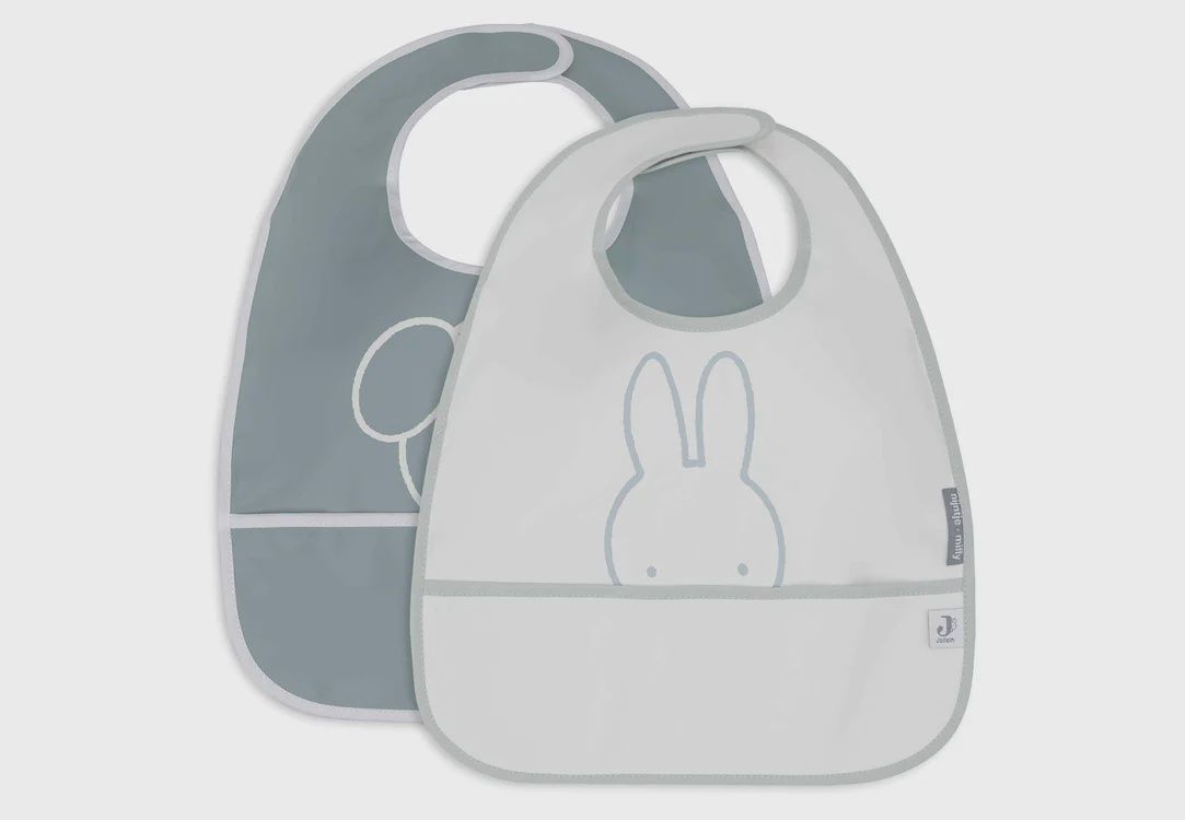 Bavoir Imperméable Miffy Peekaboo - Sea Green - 2 Unités