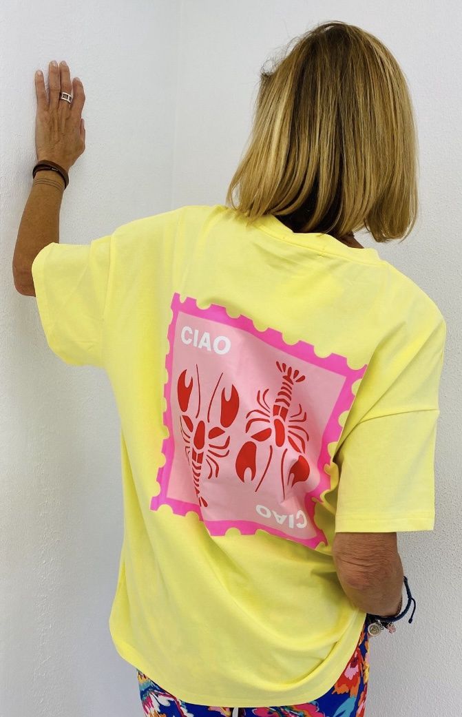 T-shirt - Homards, Couleur: Jaune