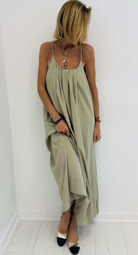 Robe - Vania, Couleur: Kaki, Taille :: S/M