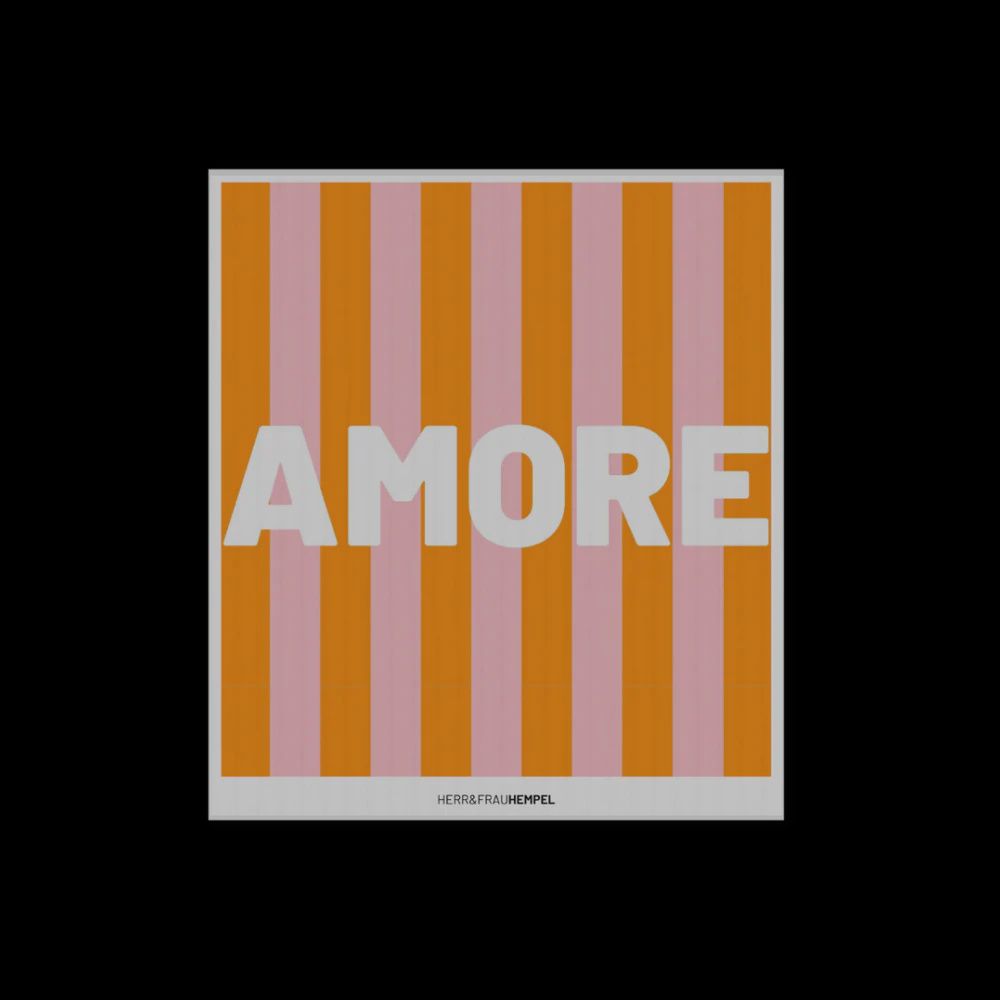 Chiffon éponge écologique - Divers motifs, Motif: AMORE