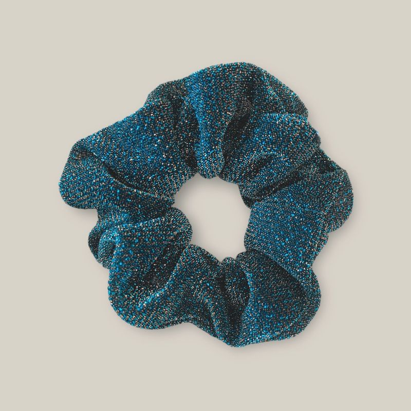 Chouchou paillettes - Bleu nuit