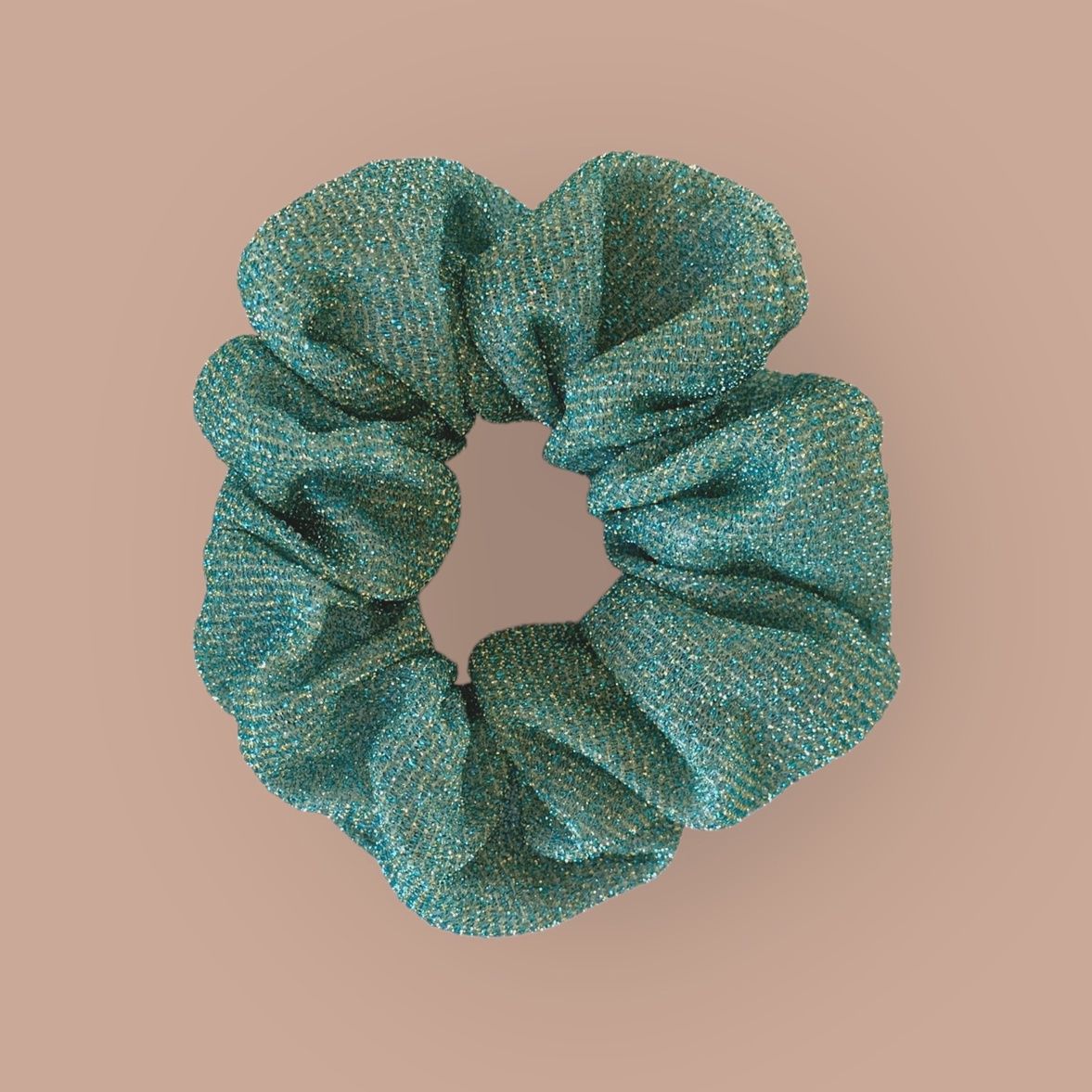 Chouchou paillettes - Céladon