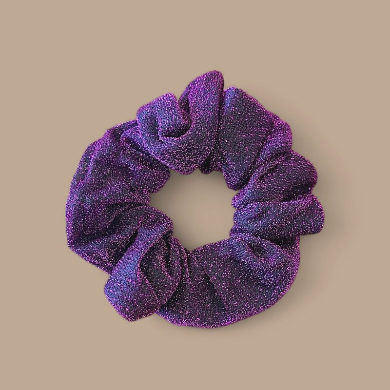 Chouchou paillettes - Violet