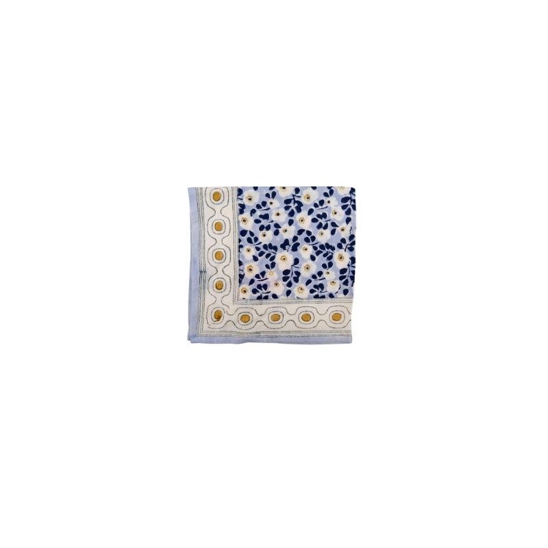 Foulard flower seventies - Mon petit indispensable blue