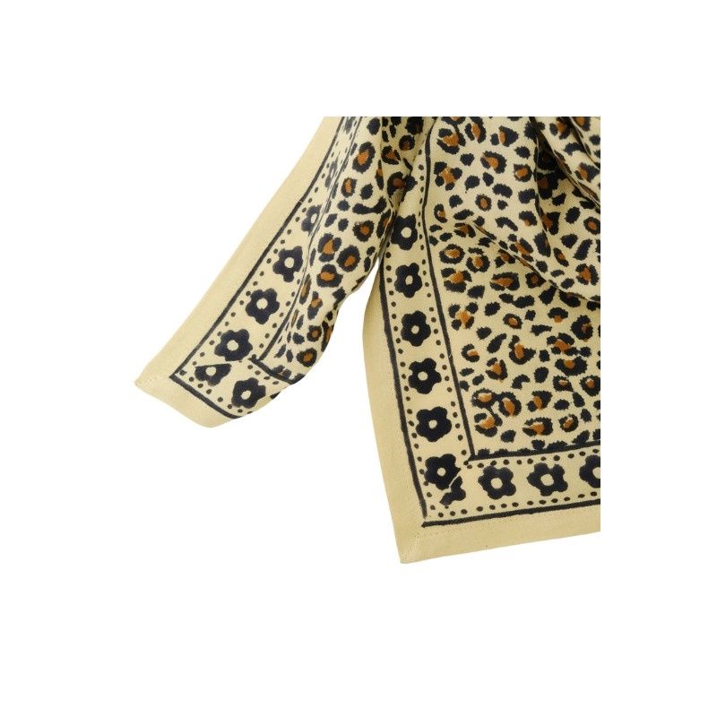 Foulard léopard - Mon grand indispensable Léo beige