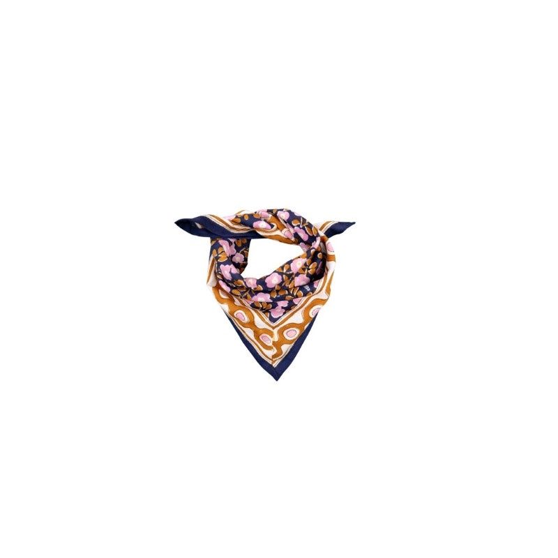 Foulard flower seventies - Mon petit indispensable navy