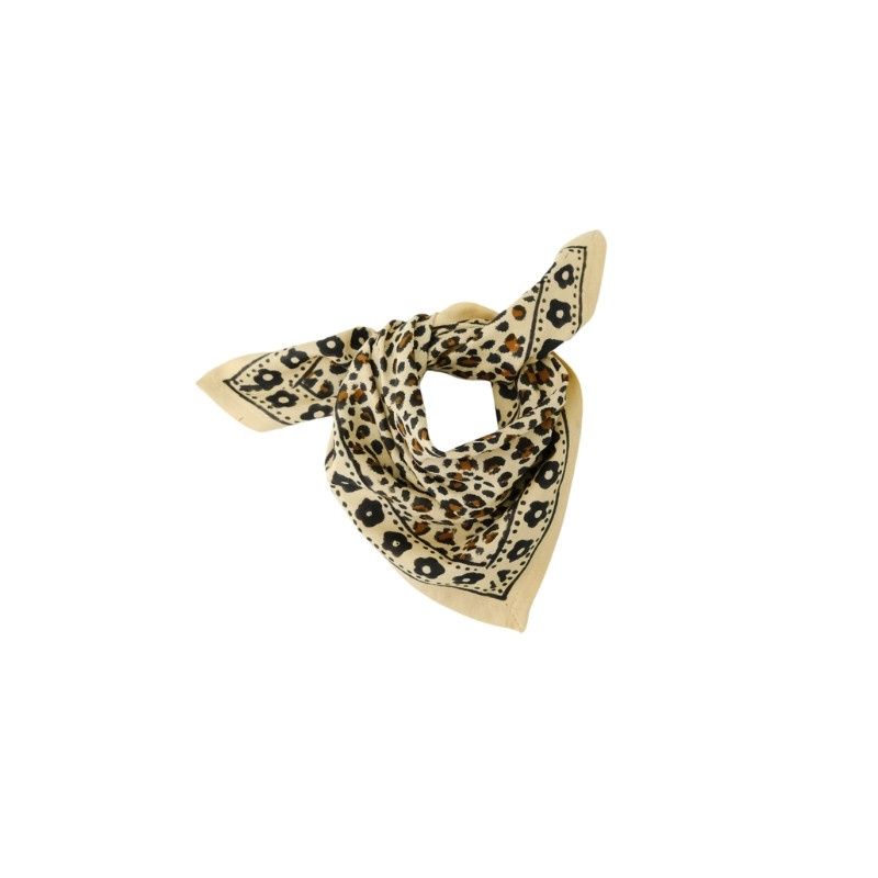 Foulard léopard - Mon petit indispensable léo beige