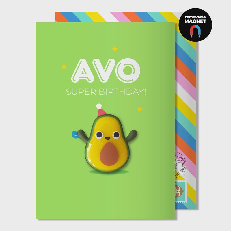 Carte d'anniversaire Hello Jello - Avo Super