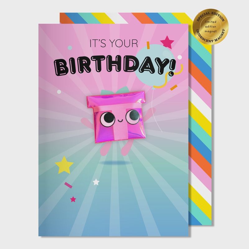 Bonjour Jello - Carte d'anniversaire magnétique
