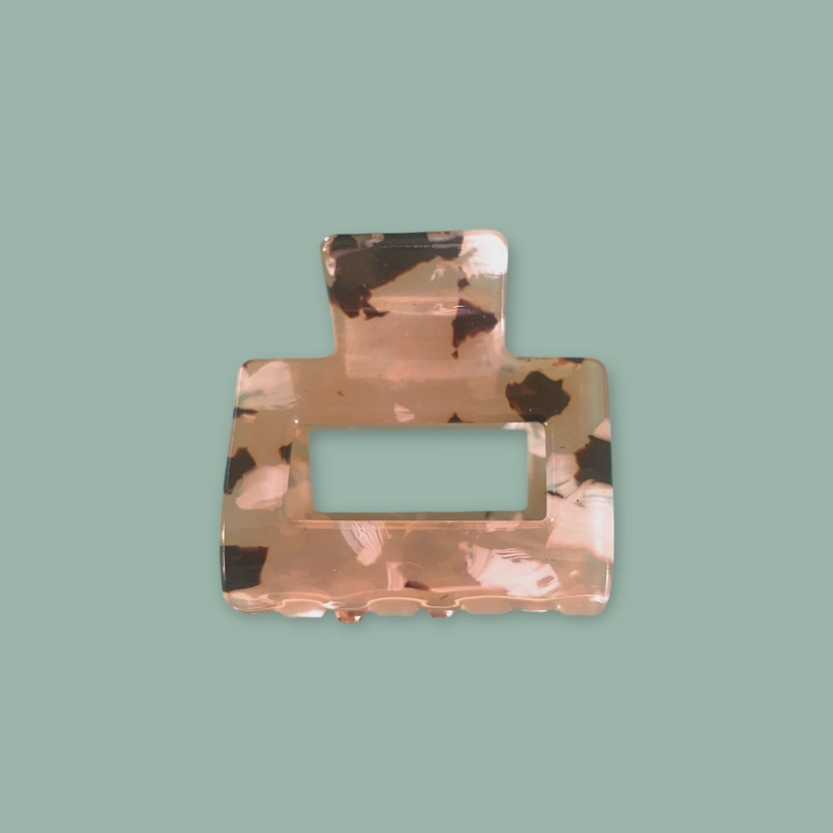 Pince croco GM - Léopard rose