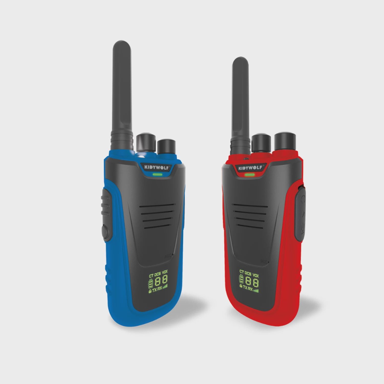 Talkies-Walkies avec lampe de poche bleu/rouge