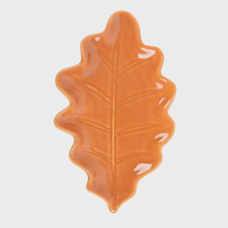 Plat à feuilles d'automne et d'automne
