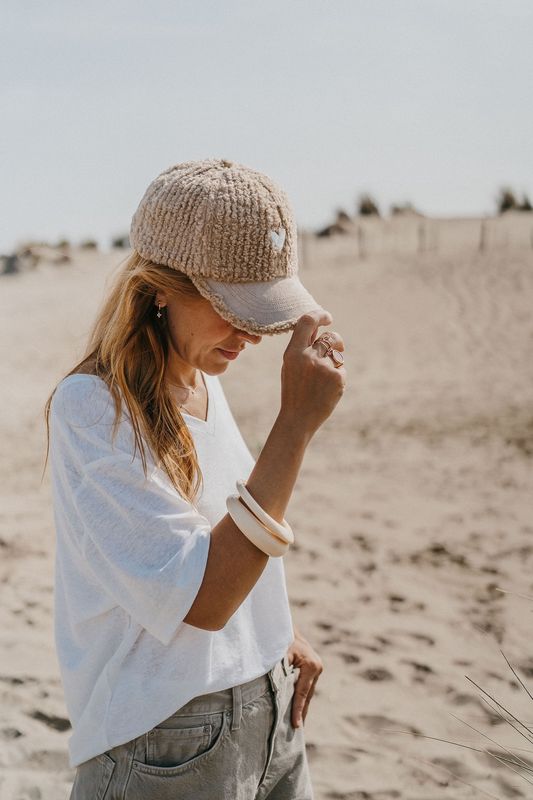 casquette adulte Love - Beige