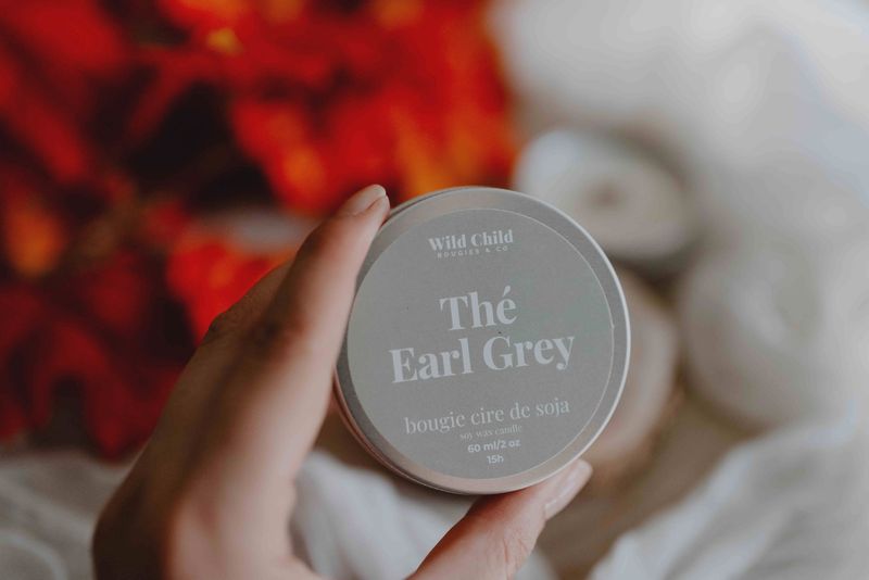 Mini bougie naturelle parfumée - Thé Earl Grey - 15h