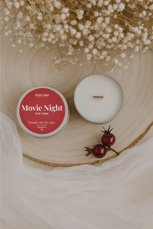Mini bougie naturelle parfumée -Pop Corn - 15H