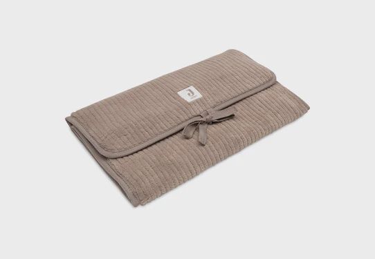 Tapis à Langer nomade - Cloudy Rib - Milky Coffee