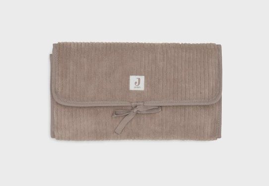 Tapis à Langer nomade - Cloudy Rib - Milky Coffee