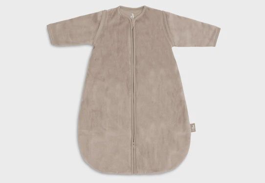 Gigoteuse avec Manches Amovible Ronde 60cm Velvet - Milky Coffee