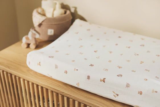 Housse matelas à Langer Jersey 50x70cm - Animal Friends