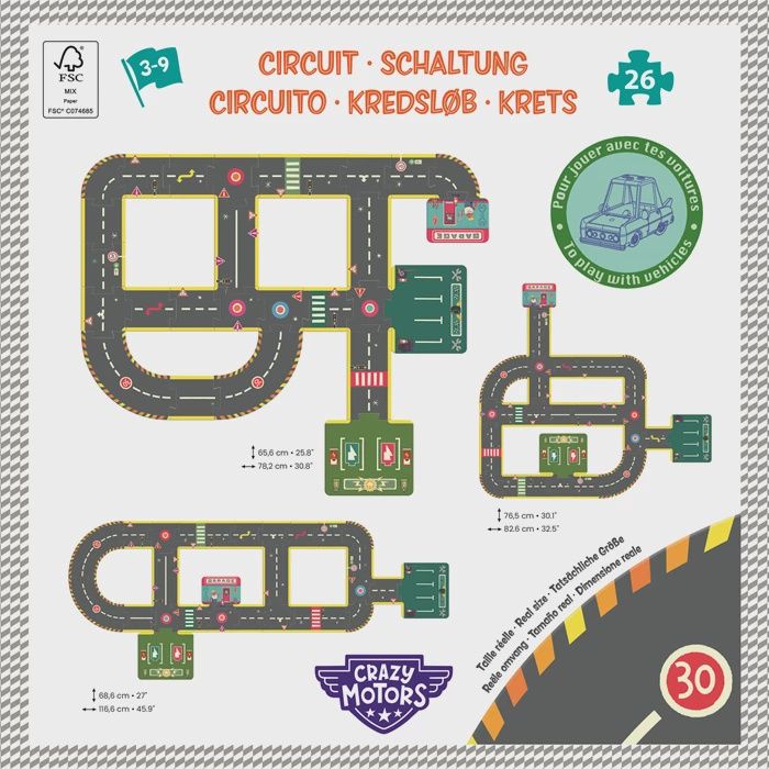 Puzzle Crazy Motors - Circuit 26 pcs