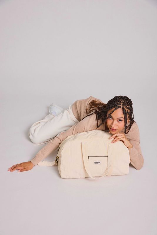 Sac Basile - Velours Beige
