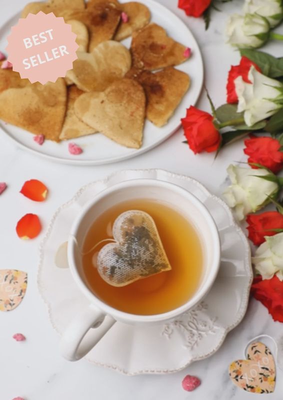 Sachets de thé - Coeur XOXO x5