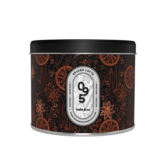 Bougie Hello Candle - N°95 Spiced Latte, Format: 500ML (3mèches)