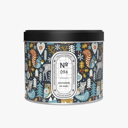 Bougie Hello Candle - N°94 Souvenirs de Noël, Format: 500ML (3mèches)