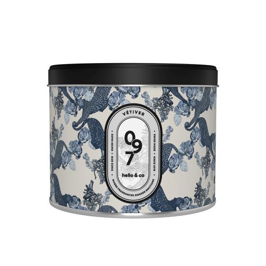 Bougie Hello Candle - N°97 Vétiver, Format: 500ML (3mèches)