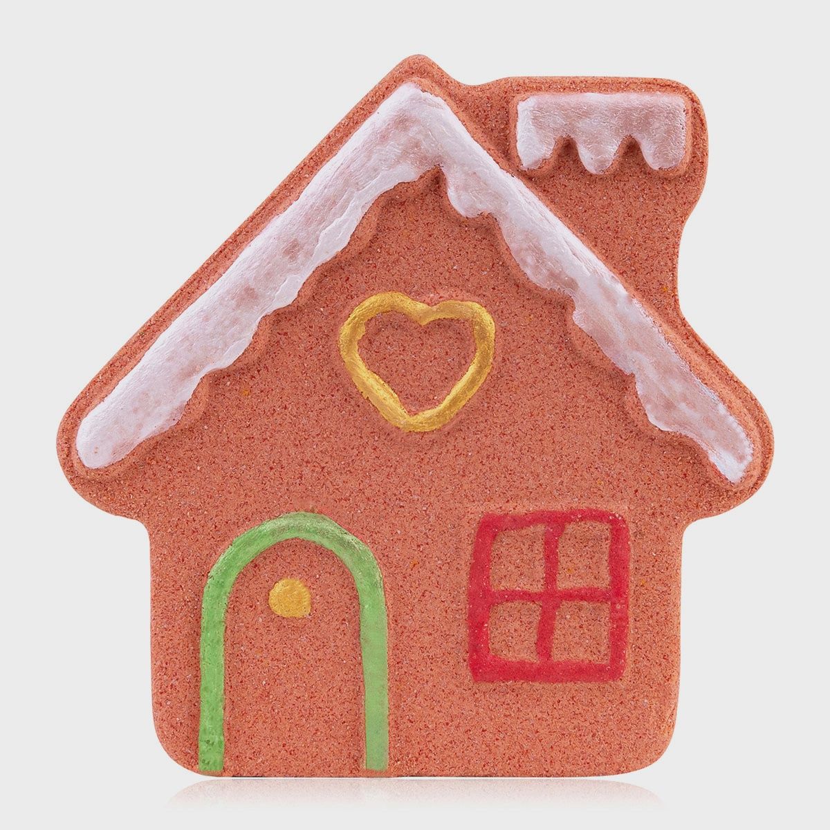 Bombe de bain - HAPPY HOLIDAYS, Forme: Maison en Pain d’épices
