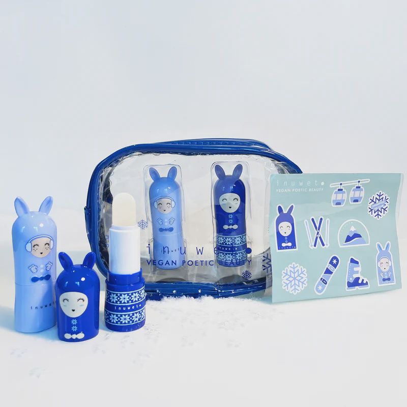 TROUSSE SKICLUB - Duo baumes a lèvres ski club vanille-coco &amp; fraise - stickers