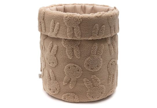 Panier de Rangement Miffy Jacquard Teddy - Biscuit