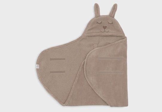 Couverture portefeuille Bunny Cloudy Rib - Milky Coffee