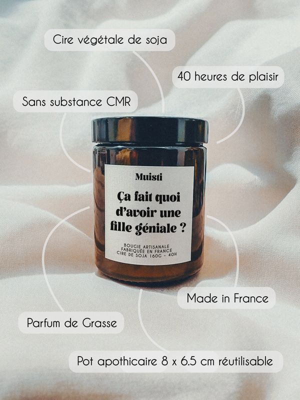 Bougie Parfumée - Ca fait quoi d'avoir une fille géniale ?