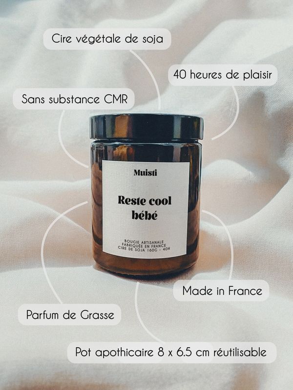 Bougie Parfumée - Reste cool bébé