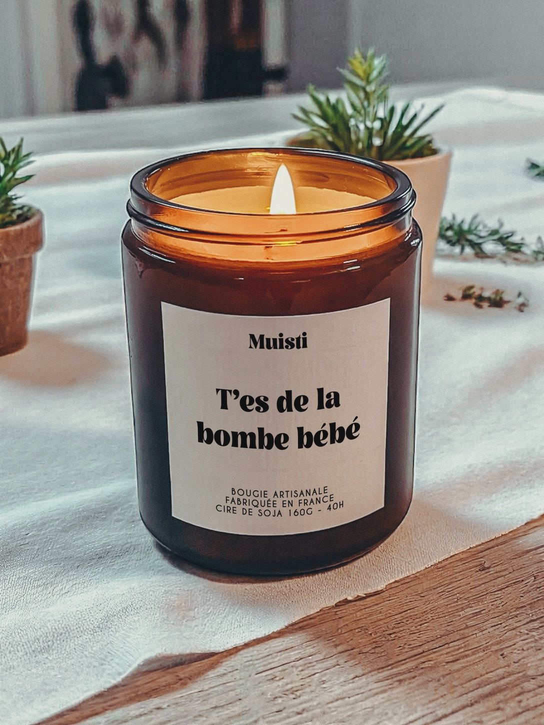 Bougie Parfumée - T&#39;es de la bombe bébé