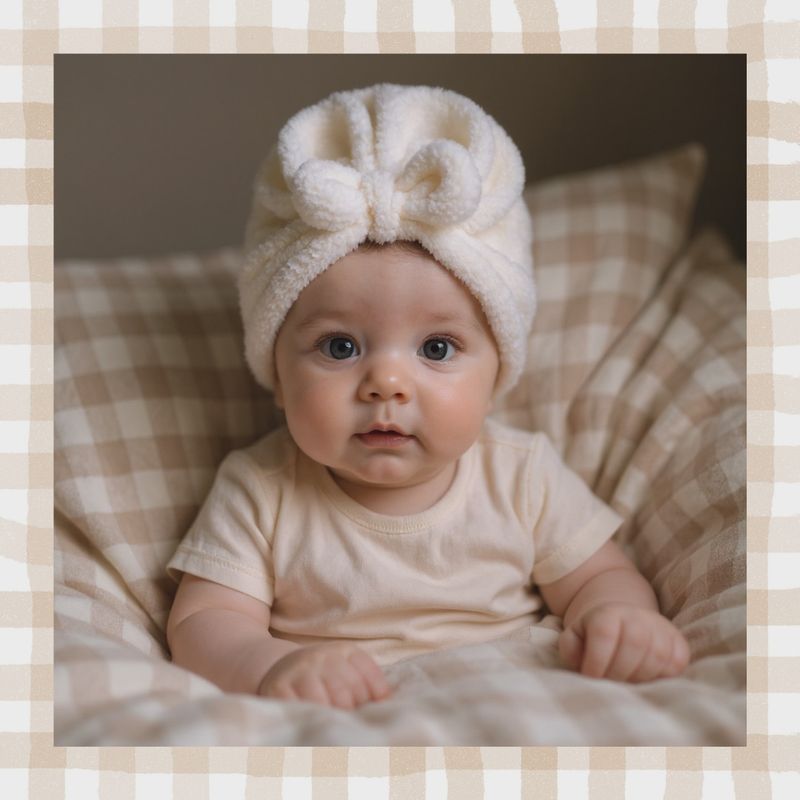 Turban tout doux - Coeurs