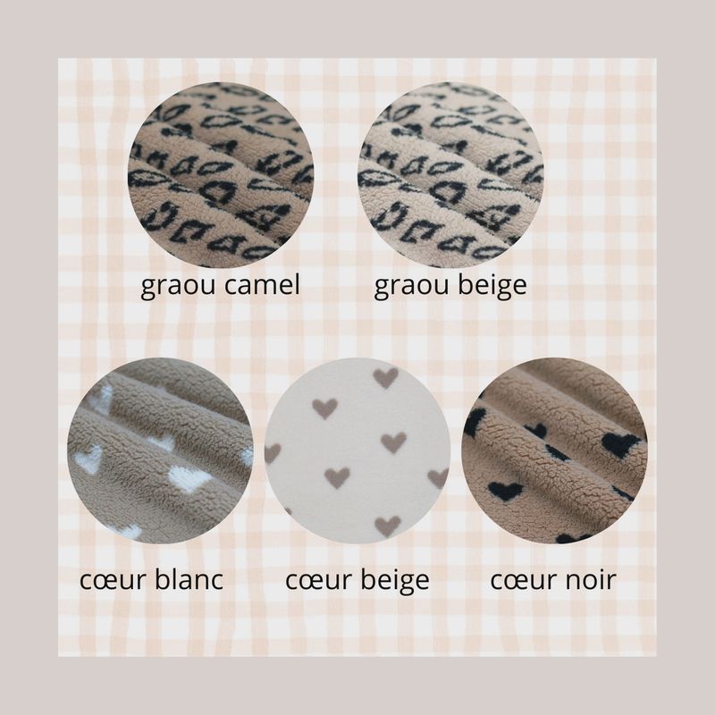 Turban tout doux - Coeurs