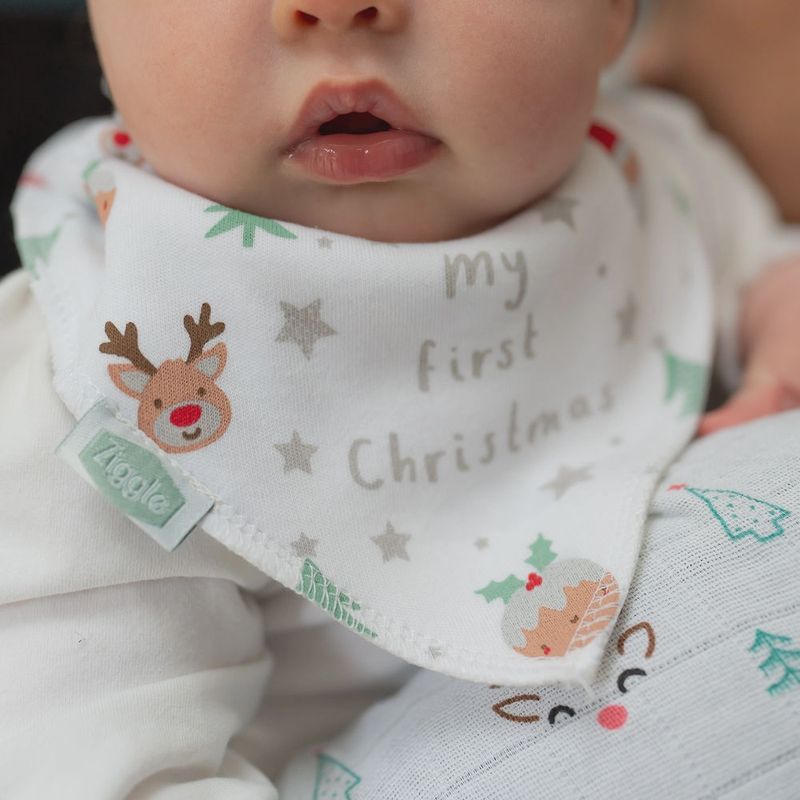 Mon premier bavoir blanc de Noël