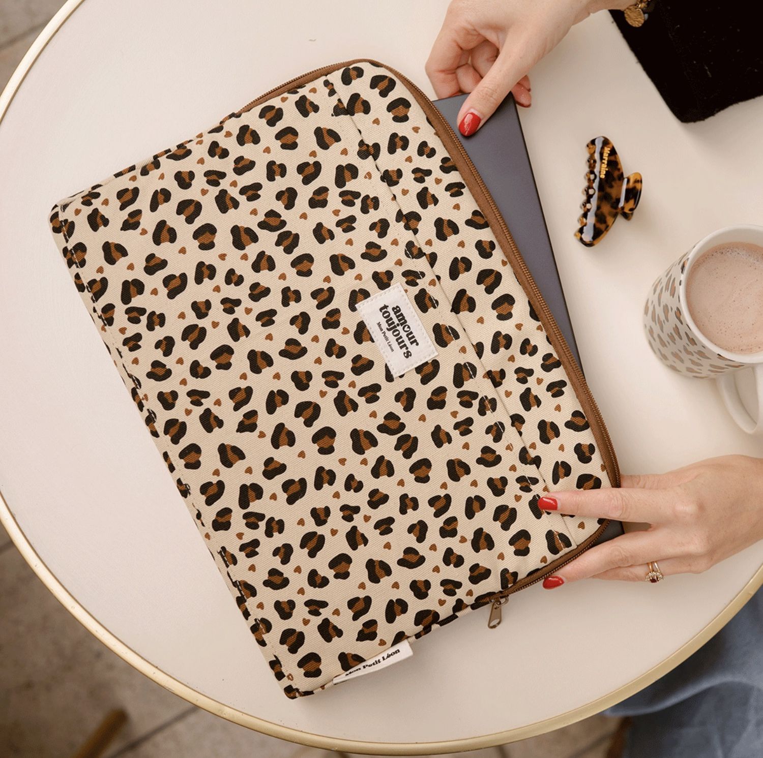 Housse d’ordinateur - Léopard