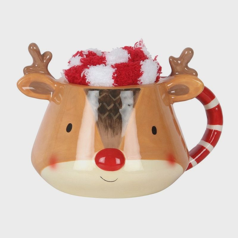 Tasse et chaussettes de Noël - Renne